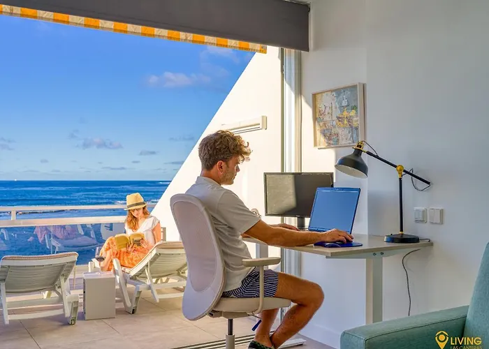 Living Canteras - Beachfront And Huge Terrace Lägenhet *