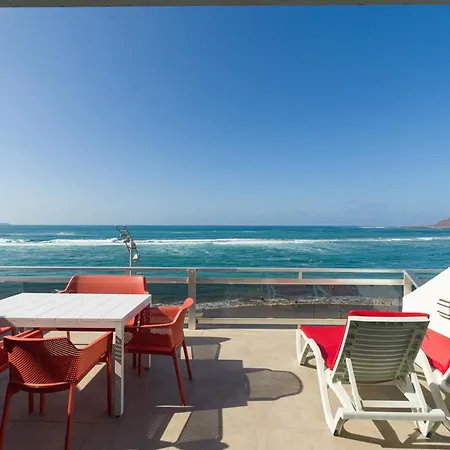 公寓 Living Canteras - Beachfront And Huge Terrace *
