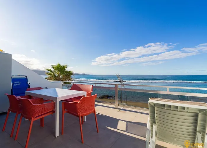 公寓 Living Canteras - Beachfront And Huge Terrace *
